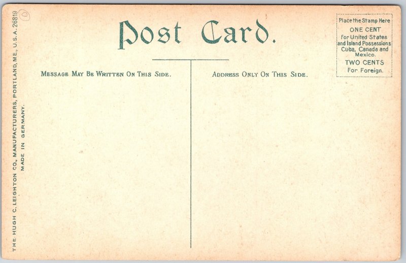 Catskills New York NY, Oldest Frame House Standing, Plants, Vintage Postcard