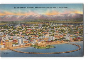 Long Beach California CA Postcard 1930-1950 General View