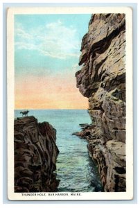 c1920's Thunder Hole Sea View Bar Harbor Maine ME Posted Vintage Postcard