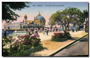 Postcard Old Nice La Jetee Promenade