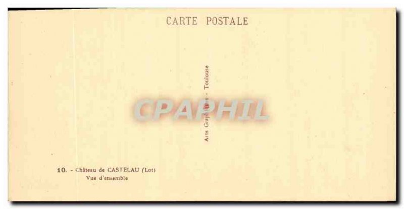 Old Postcard Castelau Chateau d Overview