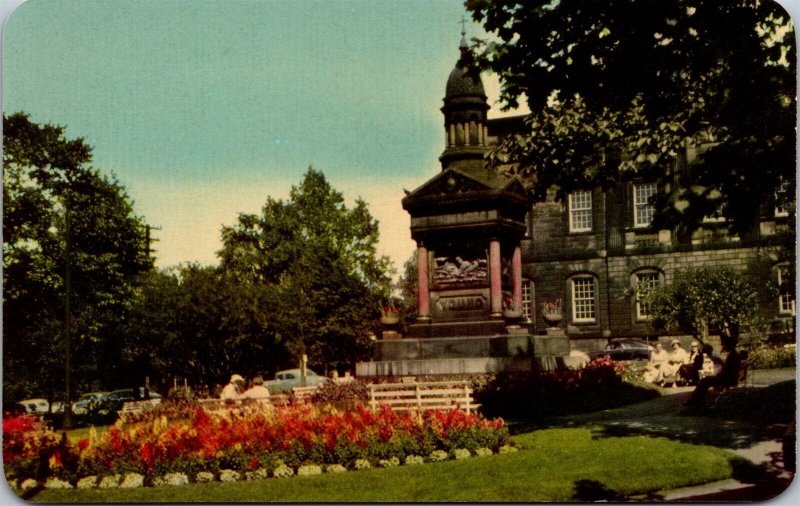 Vtg Saint John New Brunswick Canada Young's Monument King Square Postcard