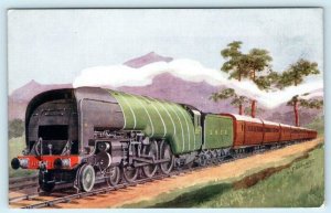 Railroad SCOTCH EXPRESS Train L.N.E.R. Locomotive UK ~ Howard ~ Salmon Postcard