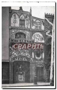 VINTAGE POSTCARD Theater Paris Montmartre Sky