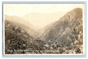 C.1910 Wheelers Hot Springs Canyon Venture Co CA Real Photo RPPC Postcard P165