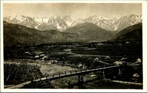 RPPC Birds Eye View Shirakawago Village Japanese Alps Japan 1904-18 Postcard C1