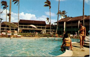 VINTAGE POSTCARD 1960s ADVERTISING FOR THE ISLANDER INN PROPERTIES OF HAWAII