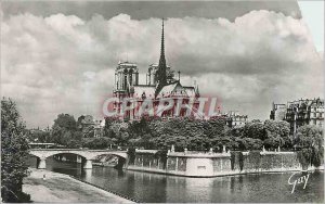 Modern Postcard Paris and its wonders the eastern tip of the island of the city