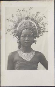 indonesia, BALI, Beautiful Girl Djanger Dancer, Jewelry (1920s) RPPC