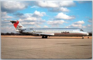 Airplane USAir McDonnell Douglas DC-9-31  N966VJ New Paint Scheme Postcard