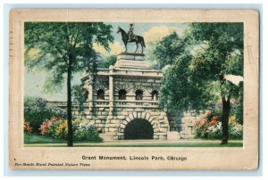 1920 Grant Monument Lincoln Park Chicago Illinois IL Posted Antique Postcard