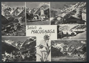 Italy Postcard - Saluti Da Macugnaga     RR4974