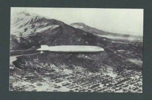 1929 Post Card Reprint Graf Zeppelin Over El Paso TX On Last Leg Of Round The---