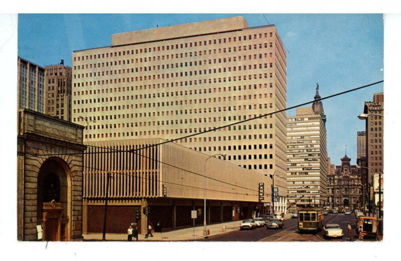 PA - Philadelphia. Greyhound Bus Terminal & Transportation Building ca 1950's