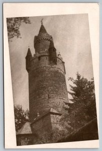 RPPC Fort Tower  Friedberg  Germany   Real Photo  Postcard