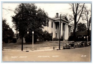 Natchez Mississippi MS RPPC Photo Postcard Court House Building c1940s