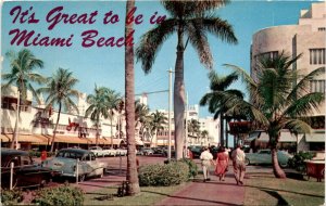 Miami Beach, postcard, message, FLA trip, Carolina, Jacksonville, Postcard