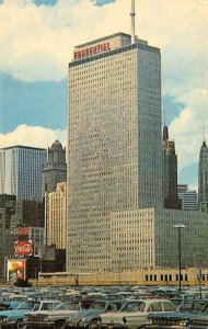 THE PRUDENTIAL BUILDING Chicago, IL Coca-Cola Sign 1965 Vintage Postcard