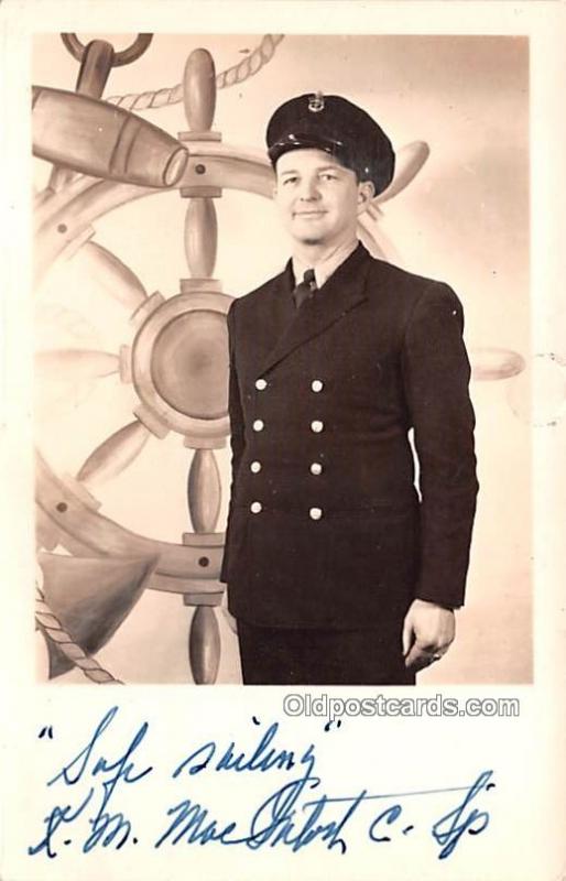 Sailor Military Real Photo Soldier Unused 