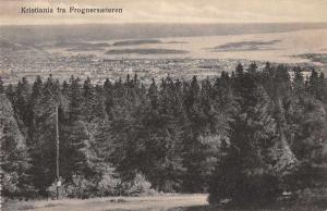 Kristiania Norway Frogersaeteren Birds Eye View Antique Postcard J79091