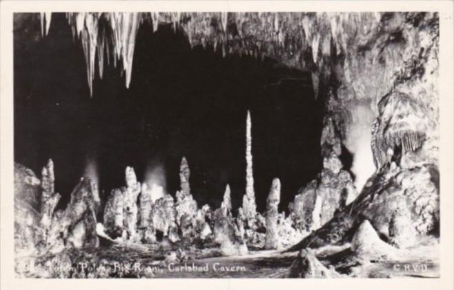 New Mexico Carlsbad Cavern Totem Pole Big Room Real Photo