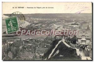 Postcard Old Treport Panorama Taken From Trport Du Calvaire