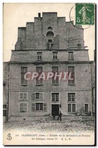 Postcard Old Prison Clermont Entree of detention and keep of Henry IV castle
