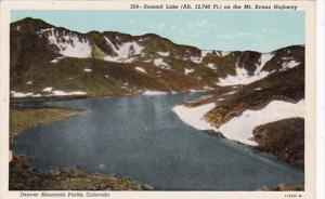 Colorado Denver Summit Lake On The Mt Evans Highway