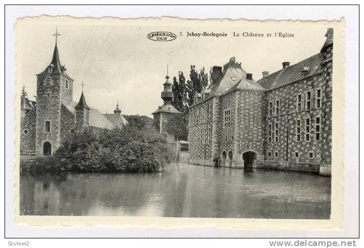 JEHAY-BODEGNEE LIEGE BELGIUM, 10-30s Le Chateau et l´Eglise