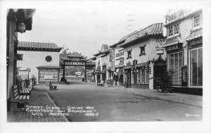 Postcard RPPC 1944 California Los Angeles Quillen Photo Chinatown 23-13086