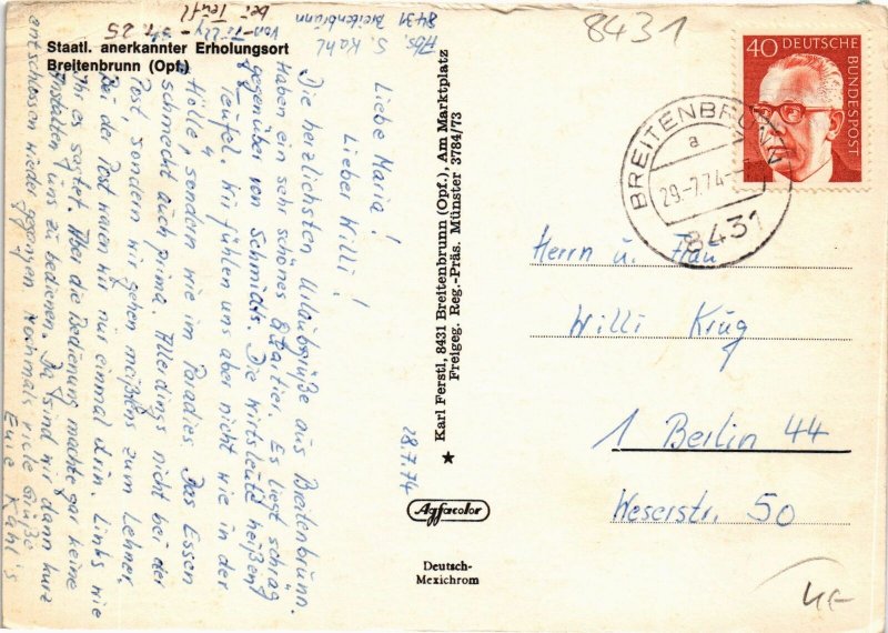 CPM Breitenbrunn - Totalansicht - Modern Pc. 1974 GERMANY (1031678)