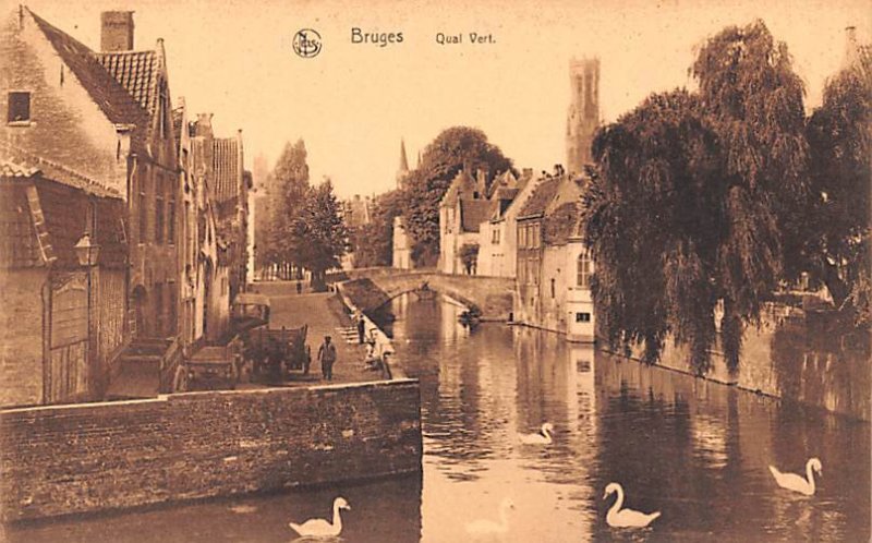 Quai Vert Bruges Belgium Unused 