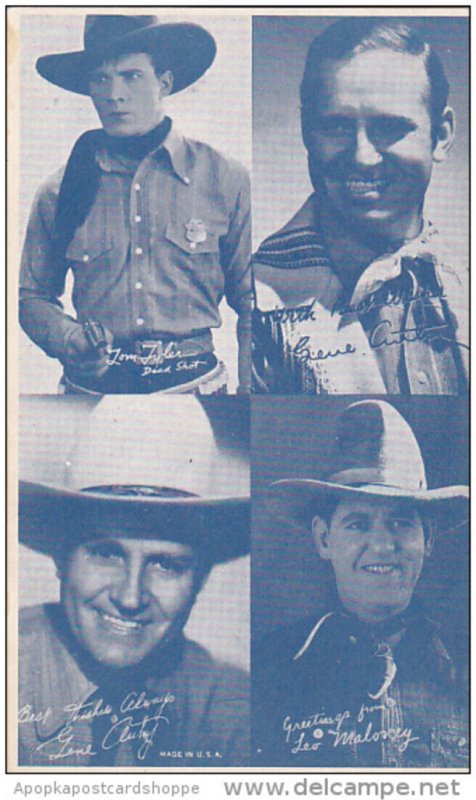 Cowboy Arcade Card Tom Tyler Gene Autry Leo Maloney