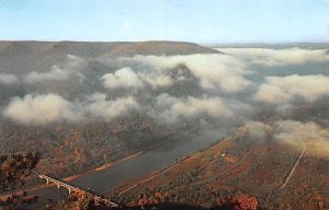 Low Clouds over Susquehanna River between Renovo and Lock Haven - Lock Haven,...