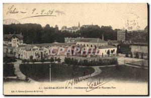 Postcard Old Salies-de-Bearn Spa Establishment and New Park