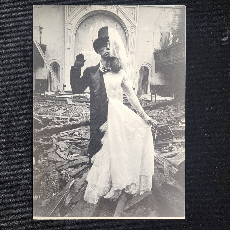 The Wedding I Do by Arthur Tress 1976 A Robert Samuel card ©1980 Crossdressing