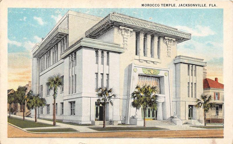 B89/ Jacksonville Florida Fl Postcard c1910 Morocco Temple Building