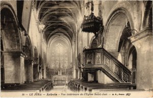 CPA Arbois- vue interieure de l'Eglise Saint Just FRANCE (1043273)