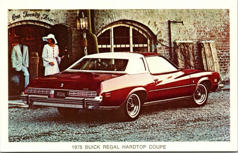 Vintage 1975 Buick Regal Hardtop Coupe Advertising Postcard