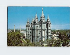 Postcard Unusual view of the Temple, Salt Lake City, Utah