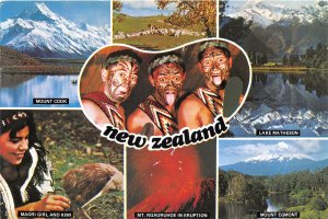 Lot155 new zealand maouri girl and kiwi mt ngauruhoe types