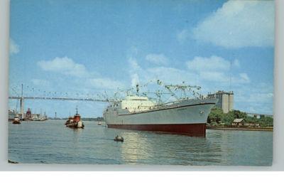 Savannah GA Nuclear Ship Postcard