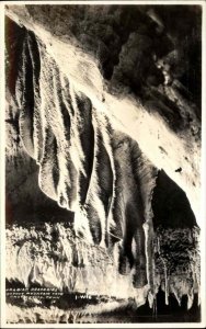 Chattanooga TN Lookout Mountain Caverns Drapes Cline 1-W-6 RPPC Vintage PC