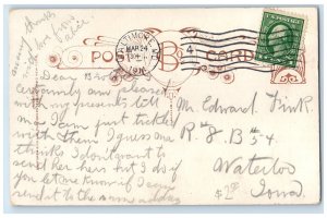 1914 I'd Like To Meet You In Baltimore Maryland MD Posted Couple Scene Postcard