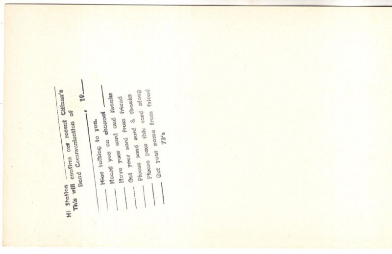 Micmac Lady, Record Player, Cornwall, Prince Edward Island, QSL Card