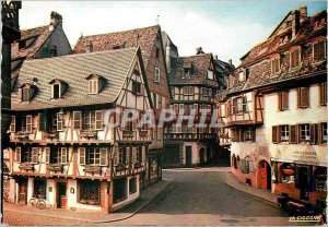 The Modern Postcard Colmar Alsace Picturesque Street Merchants