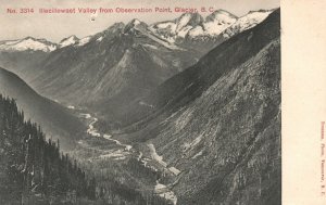 Vintage Postcard 1910's Illecillewaet Valley Observation Point Glacier BC Canada