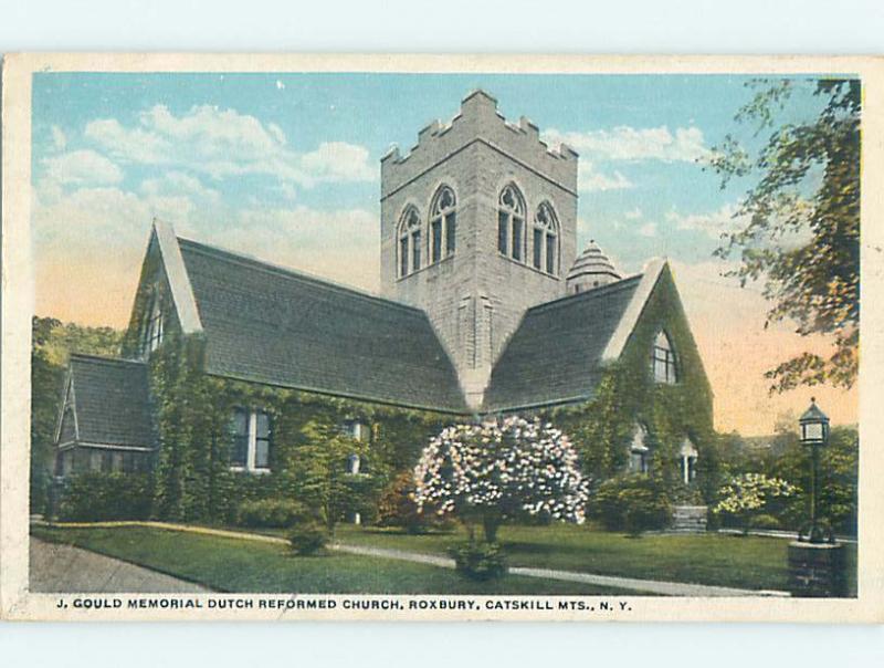 W-Border ROXBURY CHURCH SCENE Catskill Mountains New York NY L5879