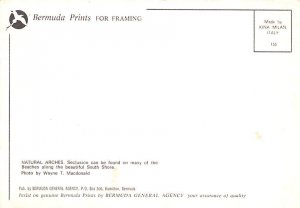 Natural Arches   Bermuda Continental Size: Approx 4 X 6 inches (15 cm X 10.5 ...