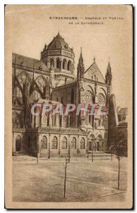 Postcard Old Strasbourg Cathedral Dome and Portal